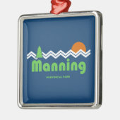 Manning Provincial Park Retro Ornament Aus Metall (Links)
