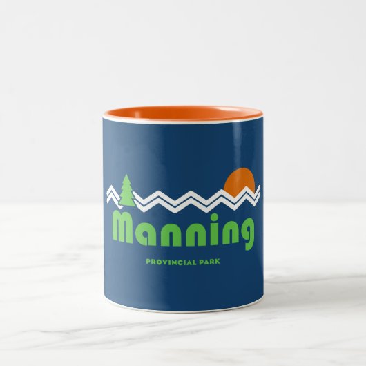Manning Provincial Park Retro Zweifarbige Tasse (Mittel)