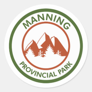 Manning Provincial Park Runder Aufkleber