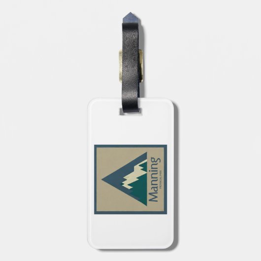 Manning Provincial Park Rustic Gepäckanhänger (Rückseite vertikal)