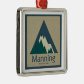 Manning Provincial Park Rustic Ornament Aus Metall (Rechts)