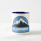 Manning Provincial Park Zweifarbige Tasse (Mittel)
