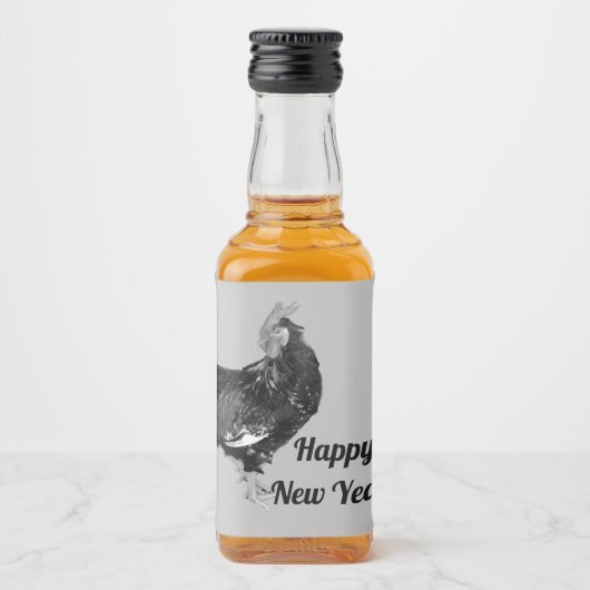 männlich galinaktisch, Hahn Personalisiert Alkoholflaschenetikett (Vorderseite)