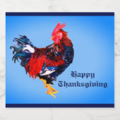 männlich galinaktisch, Hahn Personalisiert Bierflaschenetikett (Einzelnes Label)