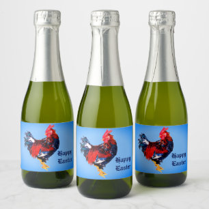 männlich galinaktisch, Hahn Personalisiert Schaumweinetikett