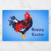 männlich galinaktisch, Hahn Personalisiert Schaumweinetikett (Einzelnes Label)