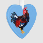 männlich Gallinacus, Hahn Ornament (Vorderseite)
