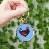 männlich Gallinacus, Hahn Schlüsselanhänger (Hand)