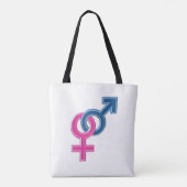 Männlich gekoppelte Symbole Tasche (Rückseite)