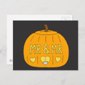 Männlich Halloween Gay Romance Postkarte (Vorne/Hinten)