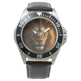Männlich ,Löwenkönig Hintergrund, Herren Uhr