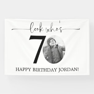 Männlich Schau Wer 70 Foto 80. Geburtstag Banner