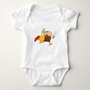 Männlich Spartan Gladiator mit Schwert Baby Strampler