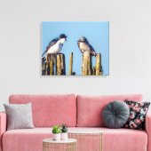 Männlich und weiblich Baumschlucken Leinwanddruck (Insitu (Wohnzimmer))