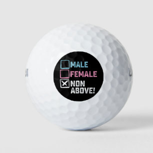 Männlich Weiblich Nicht Oberhalb! Lustig Transgend Golfball