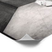 Männliche Abbildung in Marmor Poster (Ecke)