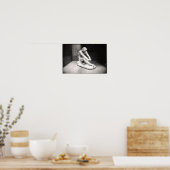 Männliche Abbildung in Marmor Poster (Küche)