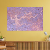 Männliche Abbildung Petroglyph Leinwanddruck (Insitu (Wohnzimmer))