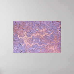 Männliche Abbildung Petroglyph Leinwanddruck