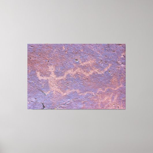 Männliche Abbildung Petroglyph Leinwanddruck (Vorderseite)