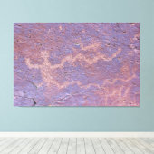 Männliche Abbildung Petroglyph Leinwanddruck (Insitu (Holzboden))