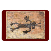 Männliche Abbildung Petroglyph Magnet (Horizontal)