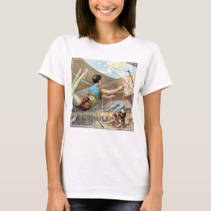 Männliche Akrobaten bei einer Vorstellung im Zirku T-Shirt