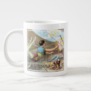 Männliche Akrobaten, Darstellend an einem Zirkus Jumbo-Tasse