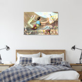 Männliche Akrobaten, Darstellend an einem Zirkus Leinwanddruck (Insitu (Schlafzimmer))