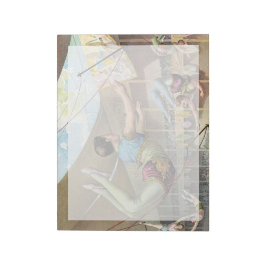 Männliche Akrobaten, Darstellend an einem Zirkus Notizblock (Rotiert)