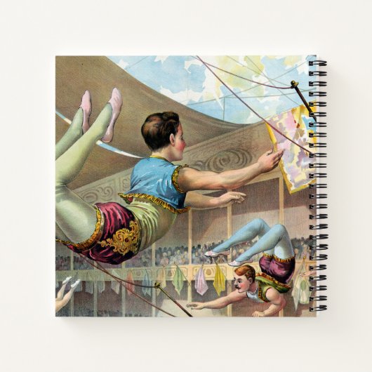 Männliche Akrobaten, Darstellend an einem Zirkus Notizblock (Rückseite)