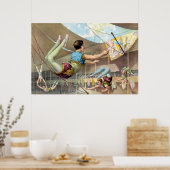 Männliche Akrobaten, Darstellend an einem Zirkus Poster (Küche)