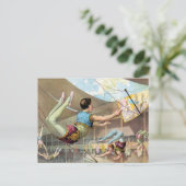 Männliche Akrobaten, Darstellend an einem Zirkus Postkarte (Stehend Vorderseite)