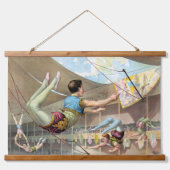Männliche Akrobaten, Darstellend an einem Zirkus Wandteppich Mit Holzrahmen (Vorne)