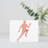 Männliche Anatomie hinter der Rückseite Postkarte (Stehend Vorderseite)