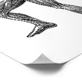 Männliche Anatomie Muskeln Medizinische Wissenscha Poster (Ecke)