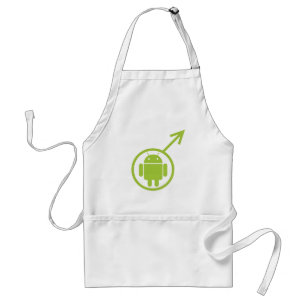 Männliche Android (Zeichen / Symbol) Bugdroid Schürze