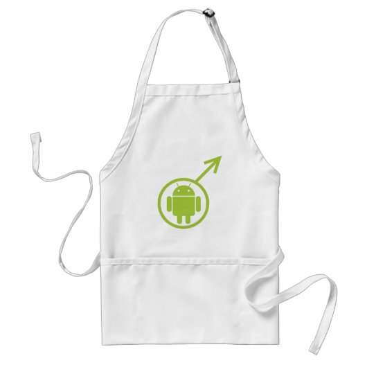 Männliche Android (Zeichen / Symbol) Bugdroid Schürze (Vorne)