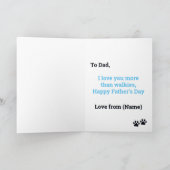 Männliche Blue Tan French Bulldog Vatertag Card Karte (Innenseite)