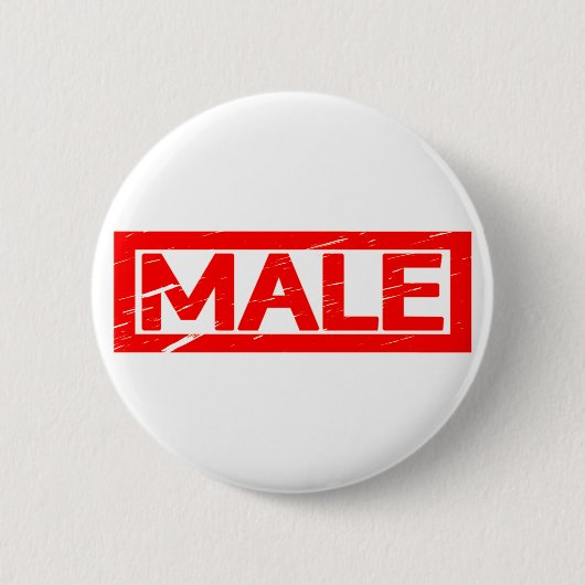 Männliche Briefmarke Button (Vorderseite)