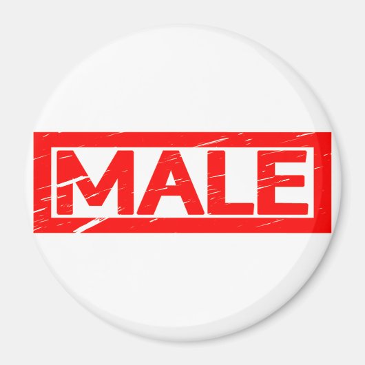 Männliche Briefmarke Magnet (Vorne)