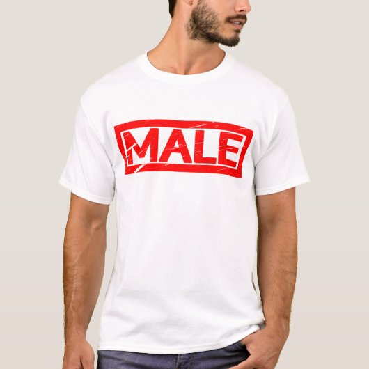Männliche Briefmarke T-Shirt (Vorderseite)