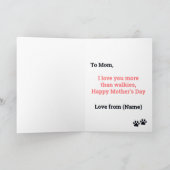 Männliche Brown Tan French Bulldog Mother's Day Ca Karte (Innenseite)