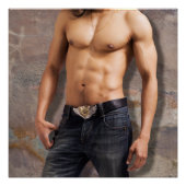 Männliche Brustaufnahme Poster (Vorderseite)