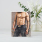 Männliche Brustaufnahme Postkarte (Stehend Vorderseite)