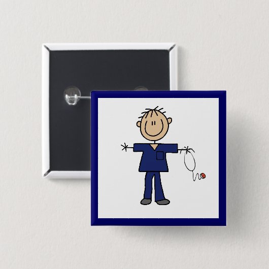 Männliche Button (Vorne & Hinten)