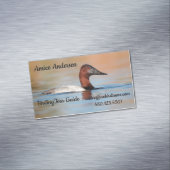 Männliche Canvasback-Ente Magnetische Visitenkarte (Beispiel)