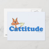 Männliche Cattitude Postkarte (Vorne/Hinten)