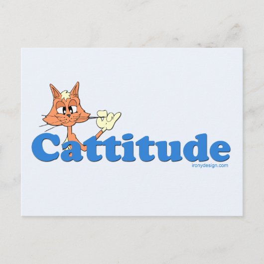 Männliche Cattitude Postkarte (Vorderseite)