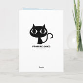 Männliche Cosplayer Sentimental Birthday Karte (Rückseite)